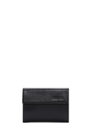 Men's Black Leather Wallet | Derimod