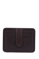 Men's Brown Leather Card Holder | Derimod