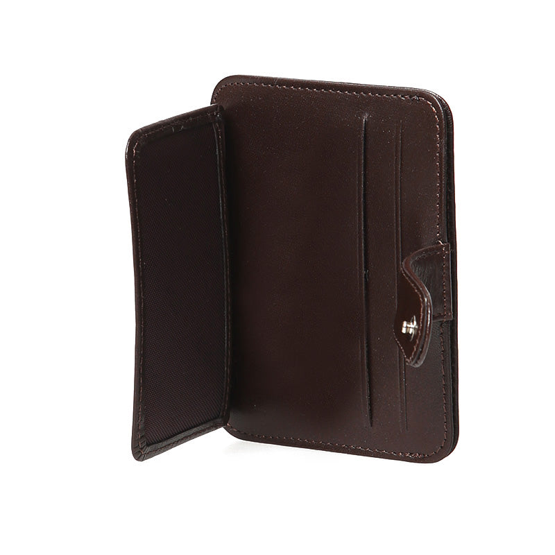Men's Brown Leather Card Holder