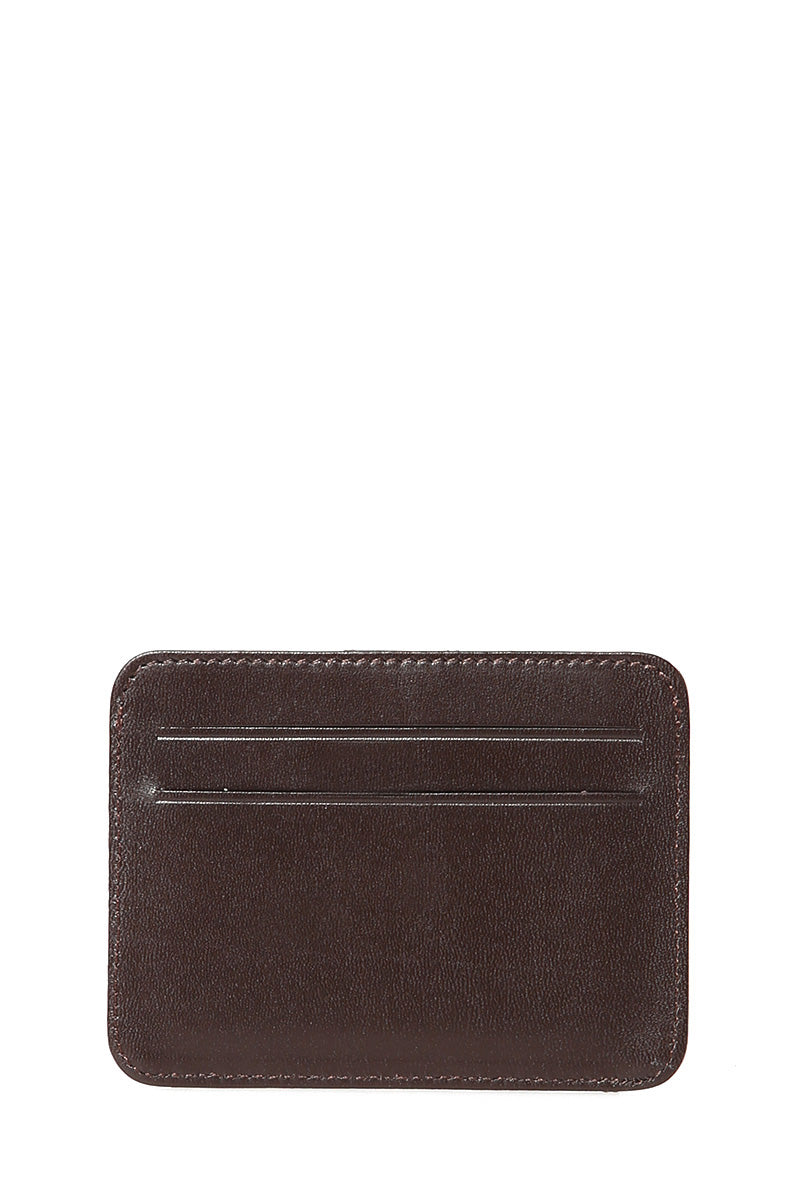Men's Brown Leather Card Holder