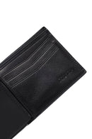 Men's Black Leather Wallet | Derimod
