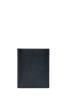 Men's Navy Blue Leather Wallet | Derimod