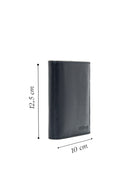Men's Navy Blue Leather Wallet | Derimod