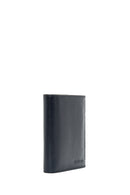 Men's Navy Blue Leather Wallet | Derimod
