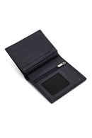 Men's Navy Blue Leather Wallet | Derimod