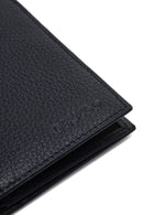 Men's Navy Blue Leather Wallet | Derimod