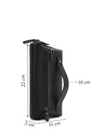 Men's Black Leather Wallet | Derimod