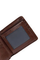 Men's Brown Leather Wallet | Derimod