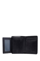 Men's Black Leather Wallet | Derimod