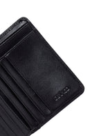 Men's Black Leather Wallet | Derimod