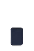 Men's Navy Leather Magnetic Wallet | Derimod
