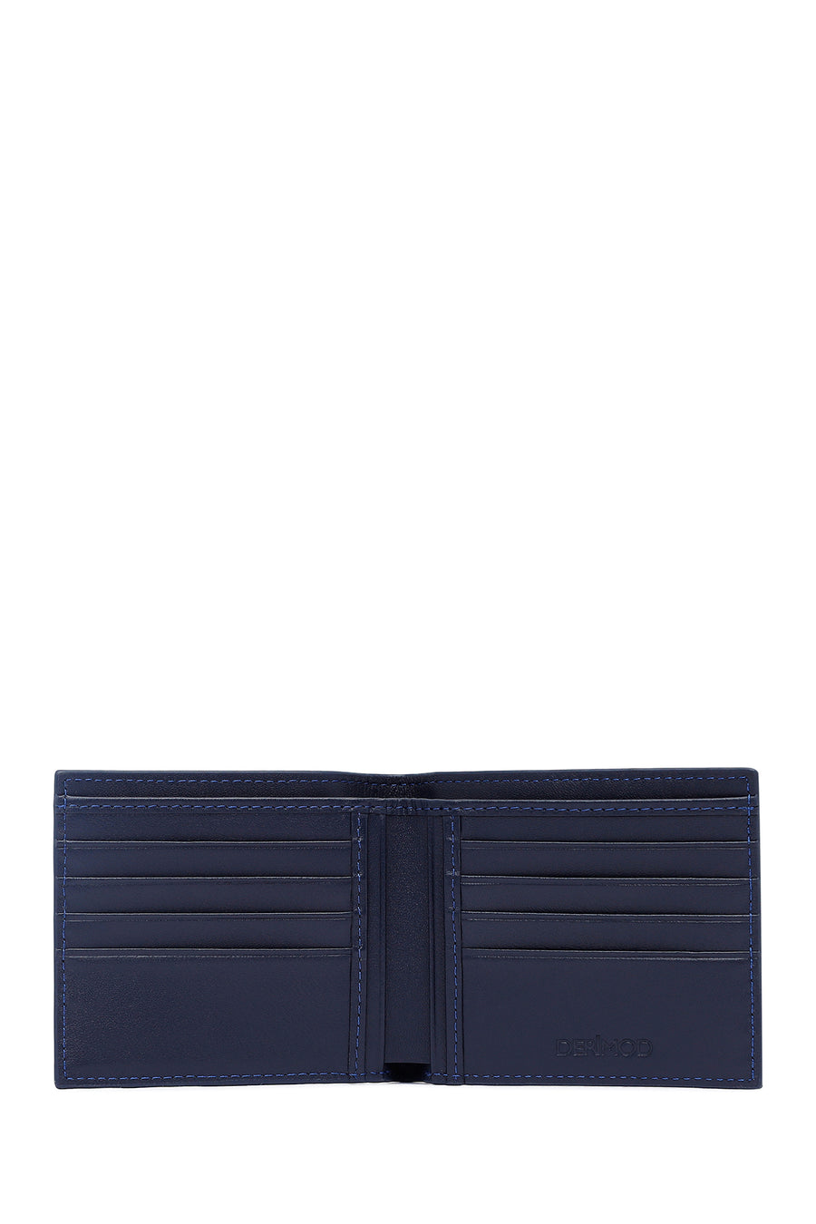 Men's Navy Blue Braided Leather Wallet