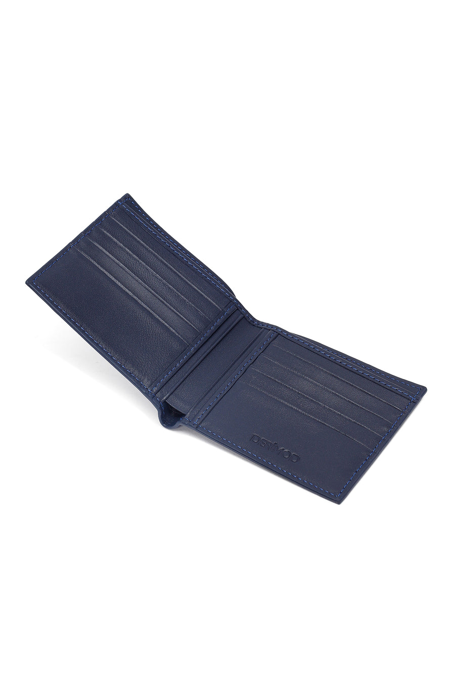 Men's Navy Blue Braided Leather Wallet
