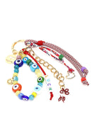 Women's Multicolor Chain Detailed Beaded Metal Charm | Derimod
