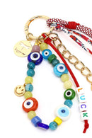 Women's Multicolor Chain Detailed Beaded Metal Charm | Derimod