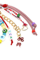 Women's Multicolor Chain Detailed Beaded Metal Charm | Derimod