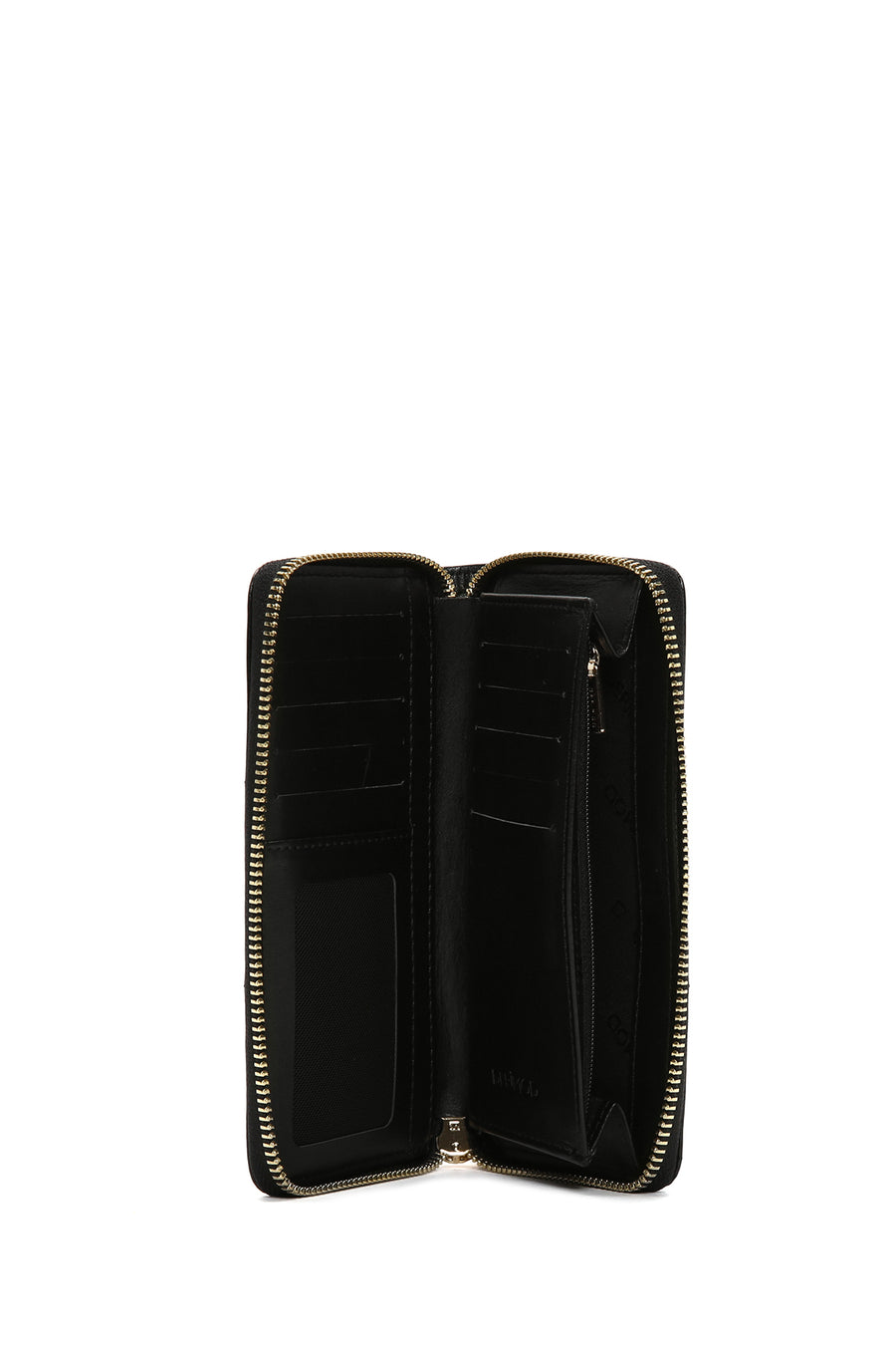 Women's Black Quilted Wallet