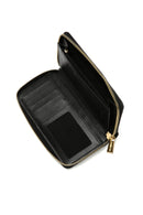 Women's Black Quilted Wallet | Derimod