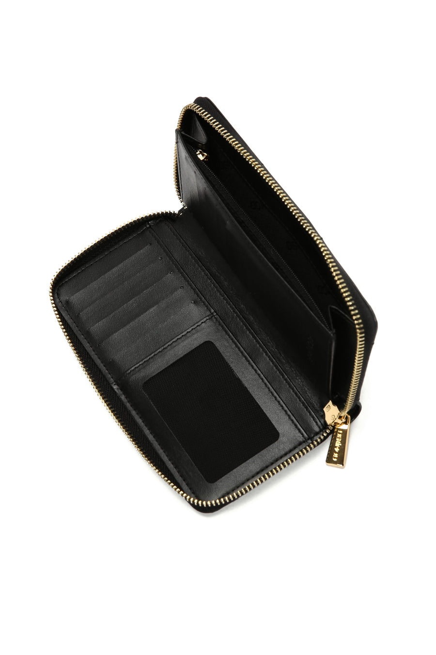 Women's Black Quilted Wallet