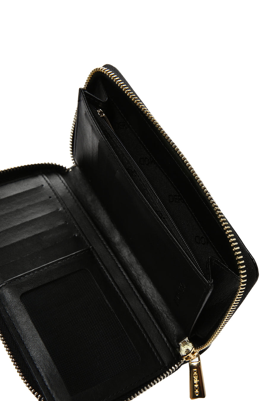 Women's Black Quilted Wallet