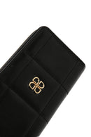 Women's Black Quilted Wallet | Derimod