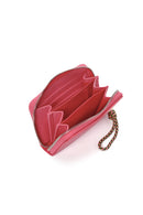Women's Pink Crocodile Patterned Card Holder | Derimod