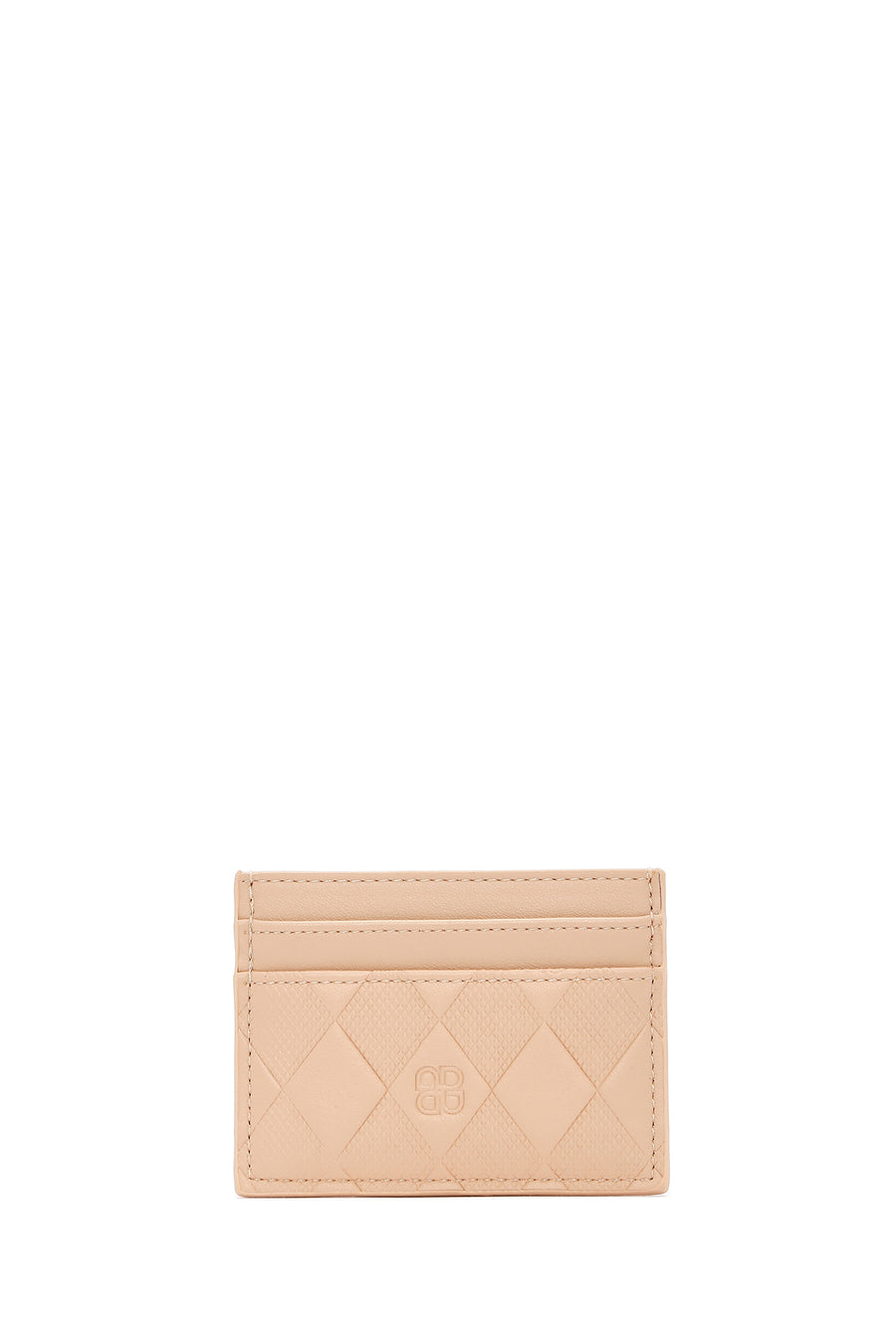 Women's Beige Printed Card Holder
