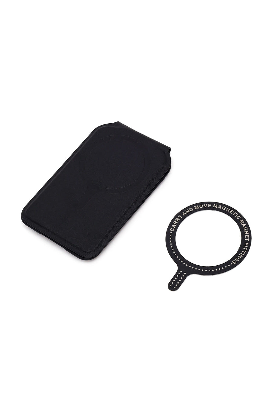 Woman Black Magnetic Cardholder