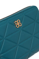 Woman Blue Printed Wallet | Derimod