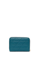 Woman Blue Printed Wallet | Derimod