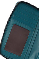 Woman Blue Printed Wallet | Derimod