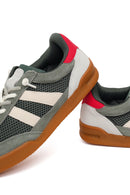 Kadın Yeşil Bağcıklı Deri Sneaker | Derimod