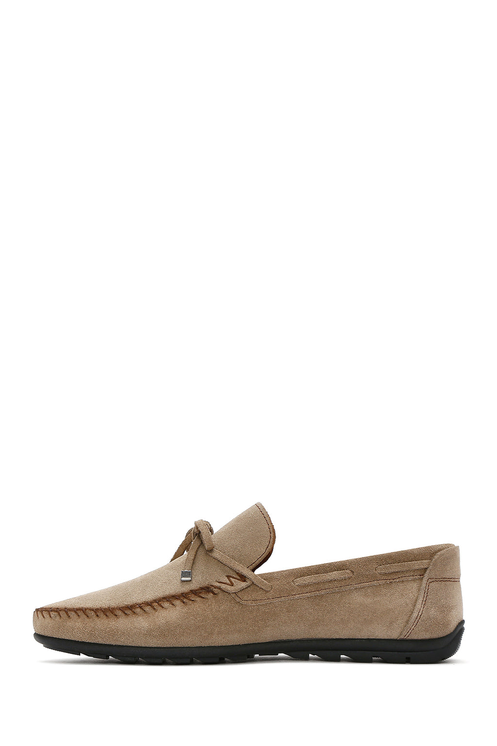 Erkek Bej Süet Deri Casual Loafer