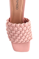 Women's Knitted Detailed Heeled Slippers | Derimod