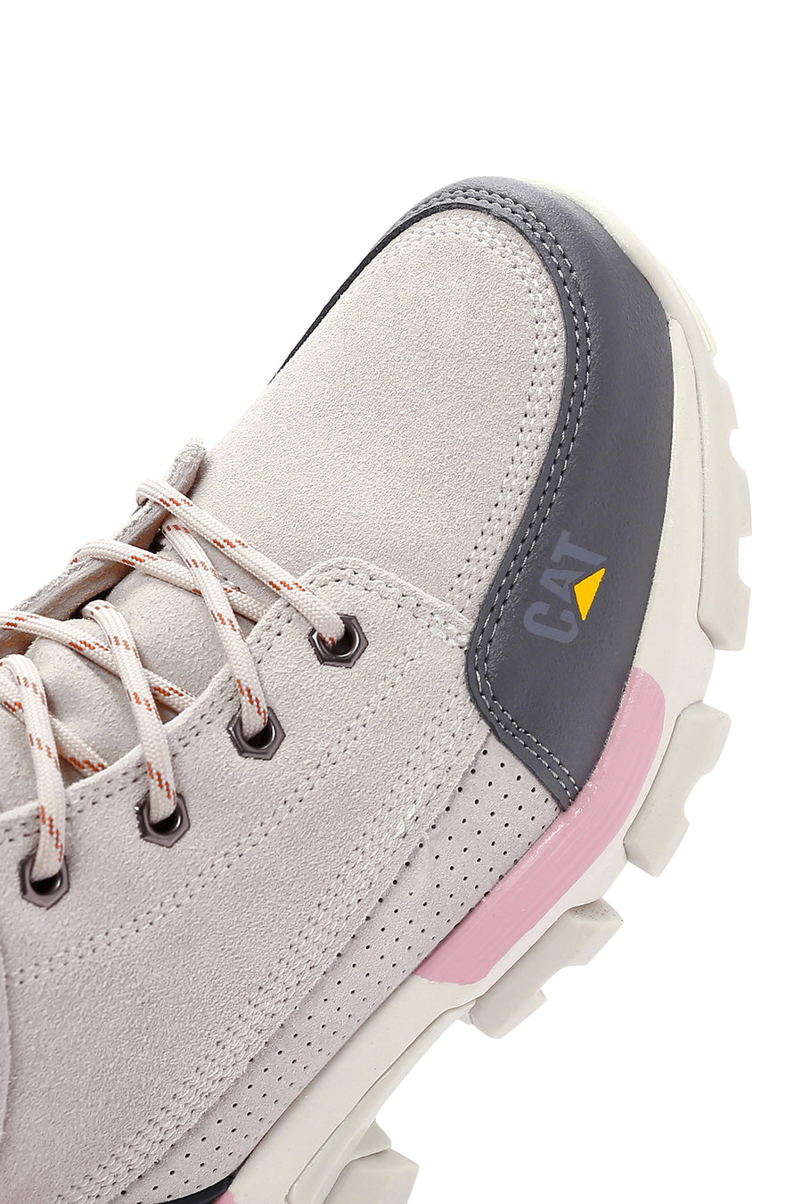 Caterpillar Women's Beige Leather Sports Boots