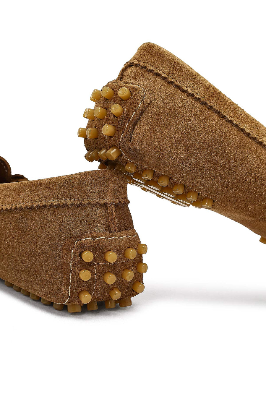 Women's Tan Suede Leather Loafer
