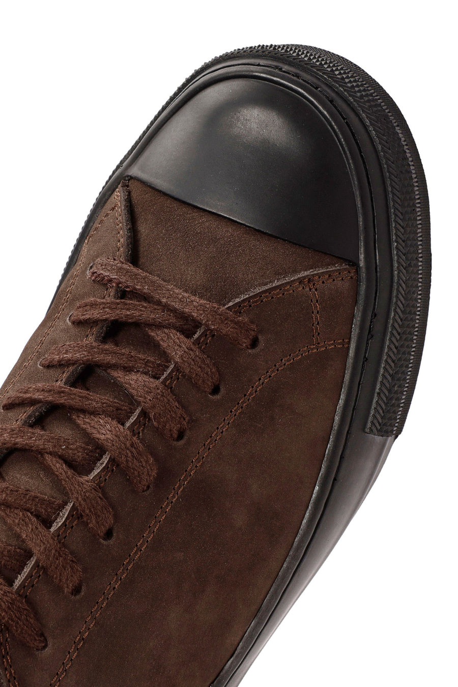 Erkek Kahverengi Bağcıklı Nubuk Deri Sneaker