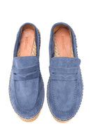 Men's Leather Suede Espadrilles | Derimod