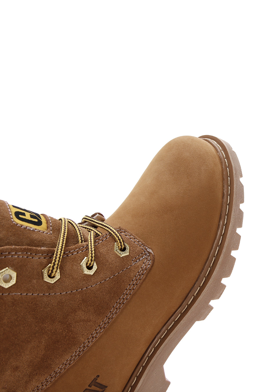 Caterpillar Women's Camel Vermont Fur Nubuck Leather Boots