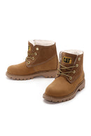 Caterpillar Women's Camel Vermont Fur Nubuck Leather Boots | Derimod