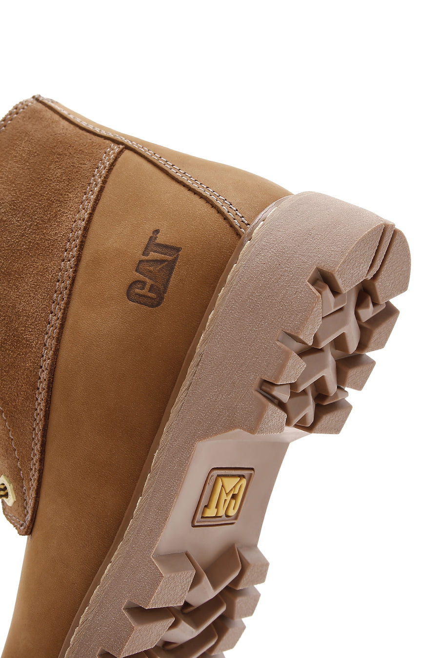 Caterpillar Women's Camel Vermont Fur Nubuck Leather Boots