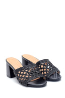 Women's Casual Heeled Slippers | Derimod
