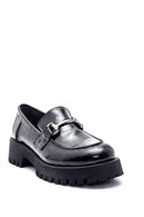 Kadın Deri Rugan Tokalı Loafer | Derimod