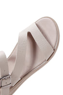 Women's Mink Leather Comfort Sandals | Derimod