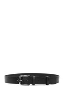 Men's Black Leather Belt | Derimod