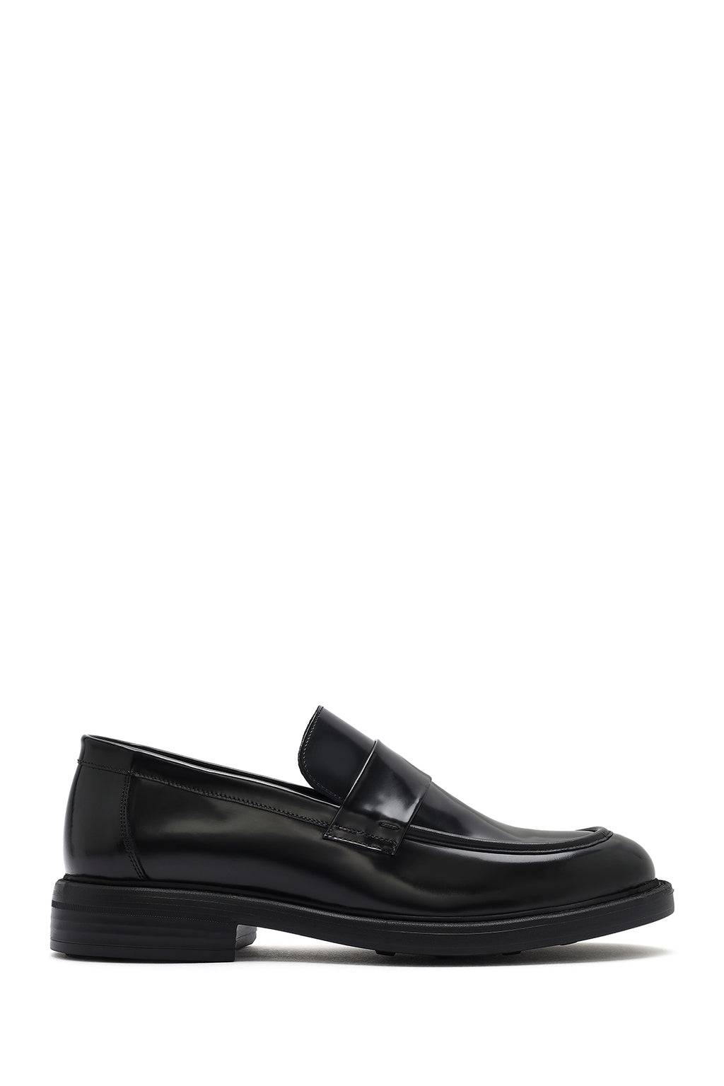 Erkek Siyah Deri Casual Loafer