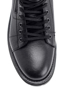 Men's Zippered Leather Boots | Derimod