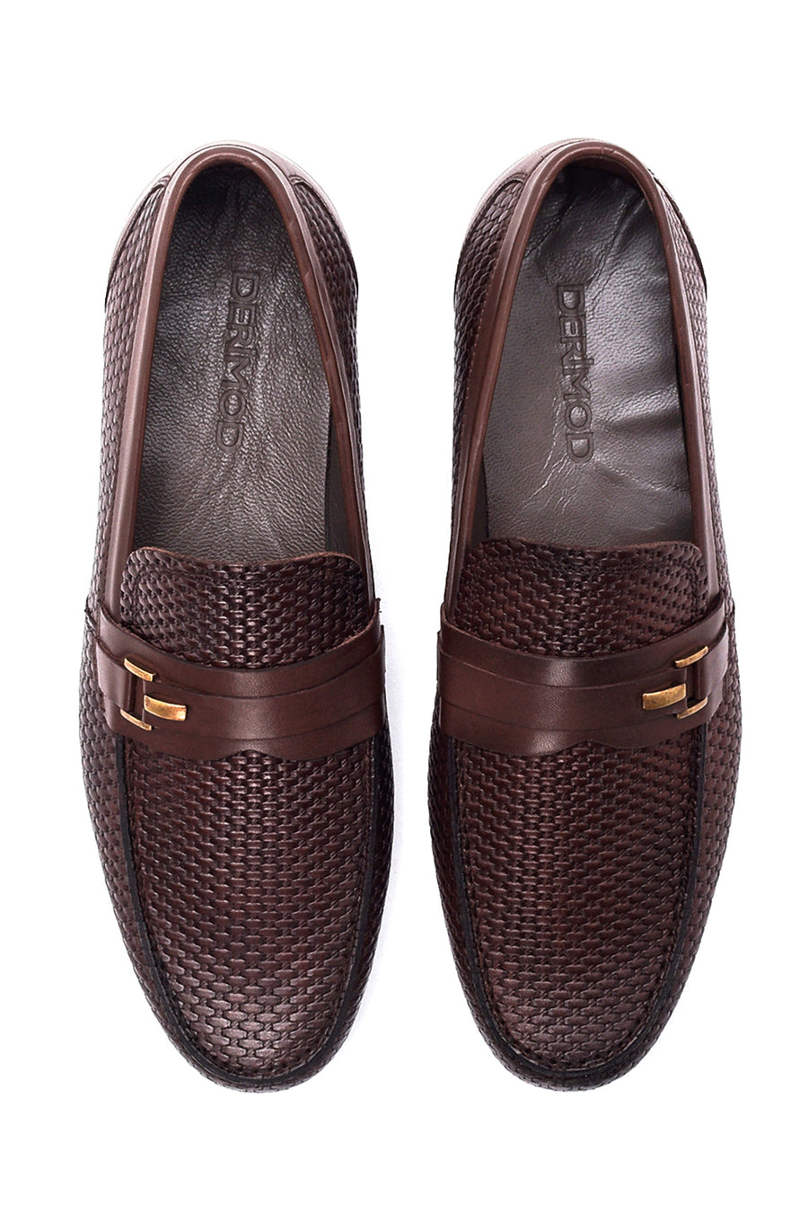 Erkek Deri Baskılı Loafer