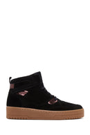 Kadın Siyah Süet Deri Bilekli Sneaker | Derimod