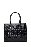 Woman Black Long-Strap Quilted Classic Shoulder Bag | Derimod